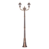 Lampa ogrodowa stojąca K-7064A2/2 CZARNY/ZŁOTY z serii STANDARD