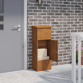 Skrzynka na przesyłki z drzwiami Rdzawy 44,5 x 29 x 110,5 cm
