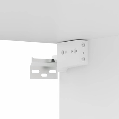 Szafka TV, biała, 80x30x30 cm, materiał drewnopochodny