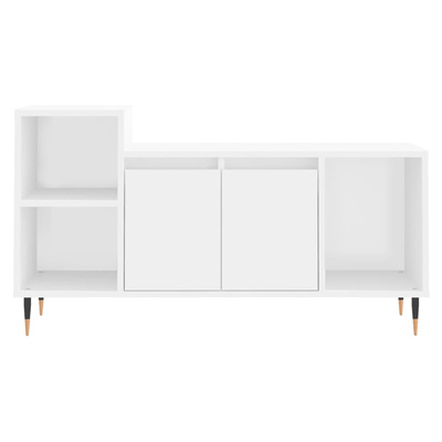 Szafka pod TV, biała, 100x35x55 cm, materiał drewnopochodny vidaXL
