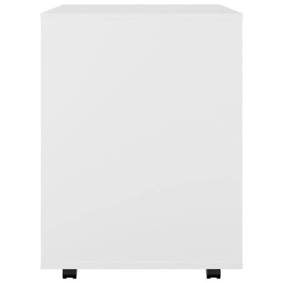 vidaXL Szafka na kółkach, biała, 60x53x72 cm, materiał drewnopochodny