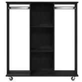 Garderoba Czarny dąb 102 x 38 x 110 cm Materiał drewnopochodny