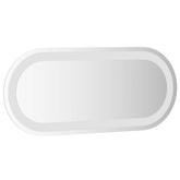 vidaXL Lustro łazienkowe z LED, 60x25 cm, owalne