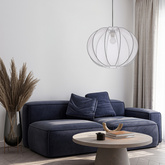 Lampa wisząca z abażurem Mellow kula 52 cm do salonu i jadalni