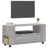 vidaXL Szafka pod TV, szary dąb sonoma, 102x34,5x43 cm