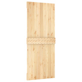 Drzwi przesuwne Naturalny i czarny 85 x 210 cm
