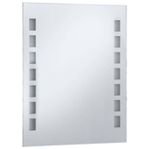 vidaXL Ścienne lustro łazienkowe z LED, 50 x 60 cm