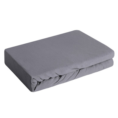 Prześcieradło Prze ciemnostalowe 120x200