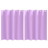 Firany blackout z kółkami 2 pcs Fioletowy 140 x 140 cm