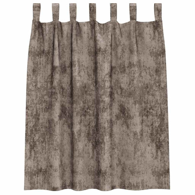 Zasłony z weluru 2 pcs Cappuccino 140 x 140 cm Aksamit