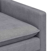 Sofa jasnoszary 126 x 81 x 87,5 cm Poliester