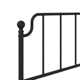 Metalowe wymienne wezgłowie, czarne, 100 cm