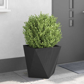 Donica 2 pcs Czarny 50 x 50 x 50 cm Stal