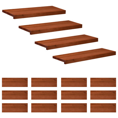 Nakładki na schody 16 szt. 80 x 25 x 2 cm brązowy Drewno bukowe