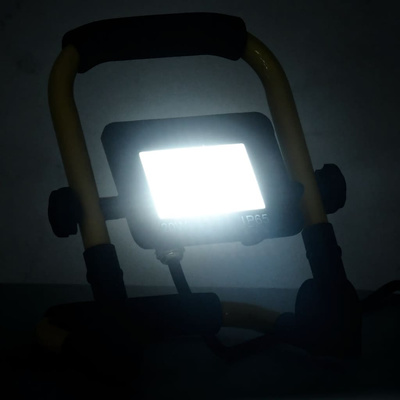 Reflektor LED z uchwytem, 20 W, zimne białe światło