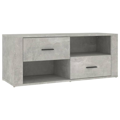 vidaXL Szafka pod TV, szarość betonu, 100x35x40 cm