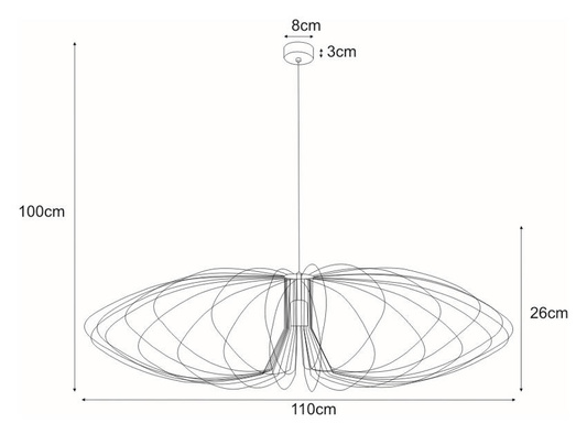 Lampa wisząca K-3408 CZARNY z serii TIZI