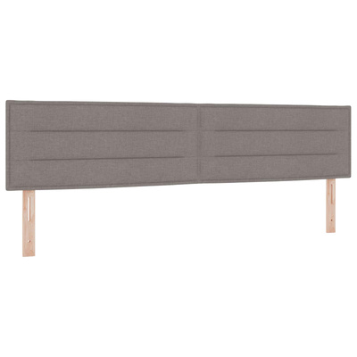 Łóżko kontynentalne z materacem Ciemnoszary 200 x 200 cm