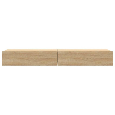 vidaXL Szafki telewizyjne z LED, 2 szt., dąb sonoma, 60x35x15,5 cm