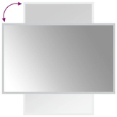 vidaXL Lustro łazienkowe z LED, 50x80 cm