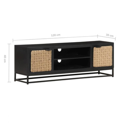 vidaXL Szafka pod TV, 120x30x40 cm, lite drewno mango wariant 5