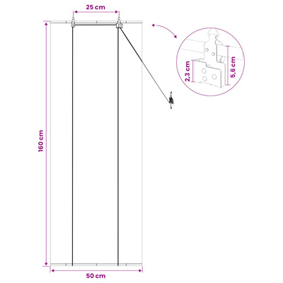 Roleta brązowy 50 x 160 cm Bambus