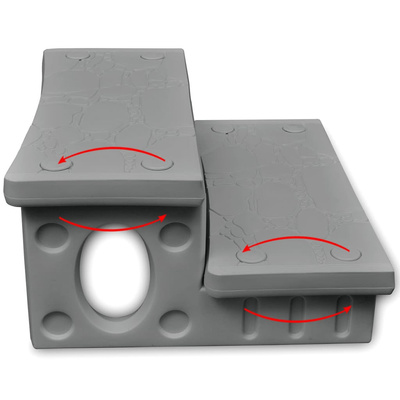 Stopnie do domowego spa, szare