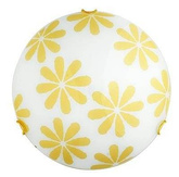 Plafon biały żółty w kwiatki 30cm Lucy 13-95308