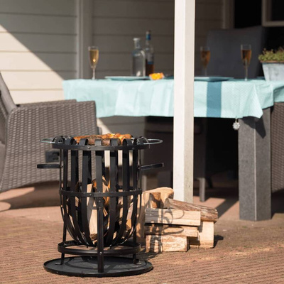 RedFire Kosz paleniskowy Dallas, czarny, stalowy