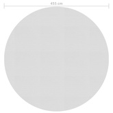Pływająca folia solarna z PE, 455 cm, szara