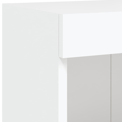 5-częściowy zestaw mebli TV z LED, biały