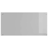 Panel kuchenny Jasnoszary 100 x 50 cm szkło hartowane