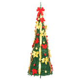 Sztuczna choinka typu pop-up, 100 LED, zielona, 150 cm