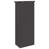 Skrzynka na przesyłki Czarny 44,5 x 29 x 110,5 cm Stal