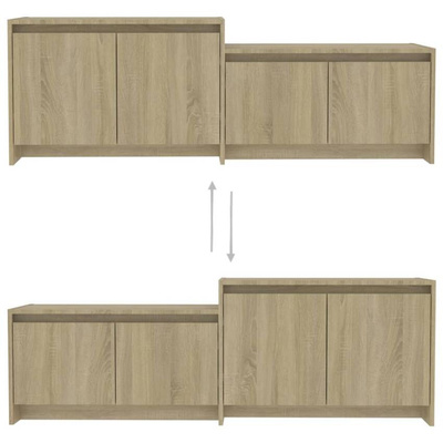 vidaXL Szafka pod TV, dąb sonoma, 146,5x35x50 cm