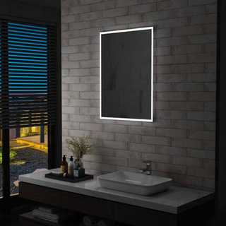 vidaXL Ścienne lustro łazienkowe z LED, 60 x 80 cm wariant 5