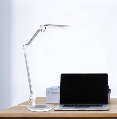 Lampka biurkowa K-BL1221 SREBRNY z serii ALETTE