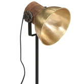Lampa stołowa, 25 W, antyczny mosiądz, 17x17x50 cm, E27
