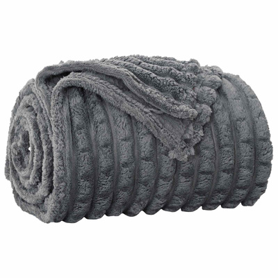 Koce narzutowe 6 pcs Ciemnoszary 270 x 240 cm Polar