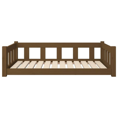 vidaXL Legowisko dla psa, miodowe, 105,5x75,5x28 cm, drewno sosnowe
