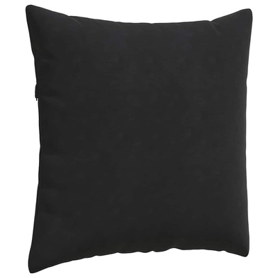 Poduszki na sofę 2 pcs Czarny 80 x 80 cm Tkanina sztruksowa