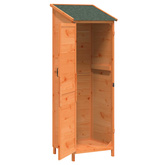 Shed ogrodowy brązowy 59,5 x 56 x 176,5 cm Drewno Świerkowe
