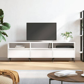 vidaXL Szafka pod TV, biała, 150x30x44,5 cm, materiał drewnopochodny wariant 4