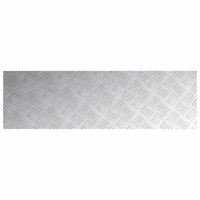 Stopień Prostokątny 2 pcs Srebrny 100 x 30 cm Aluminium