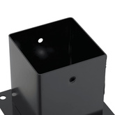 Podstawy słupków kwadratowe 4 szt. Antracyt 101x101 mm