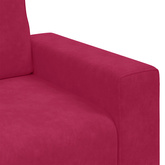 Sofa Fotel Wino Czerwone 100x77x82 cm Aksamit