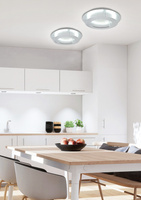 Lampa sufitowa plafon srebrny 40cm LED Merle 98-66176