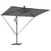 Parasol plażowy Ze LED Lights Antracyt 294 x 200 x 270 cm