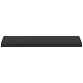 Parapet okienny Czarny z rysunkiem drewna 80 x 40 x 4,5 cm PVC