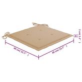 vidaXL Składane krzesła ogrodowe, 6 szt., poduszki, drewno akacjowe